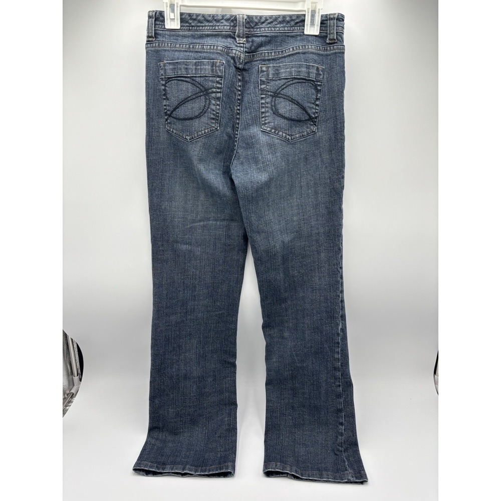 Chico's Platinum Bootcut Jeans Womens 0.5 Reg Medium Wash Stretch Denim 32x28 - Picture 4 of 7